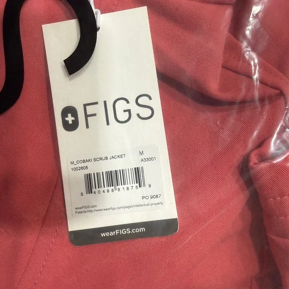 Figs Men’s Pink Cobaki Scrub Jacket - Picture 2 of 2